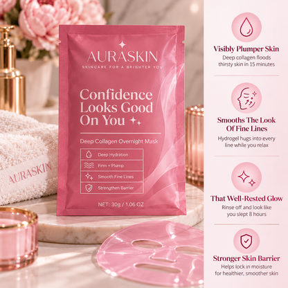 AuraSkin Deep Collagen Overnight Hydrogel Mask™