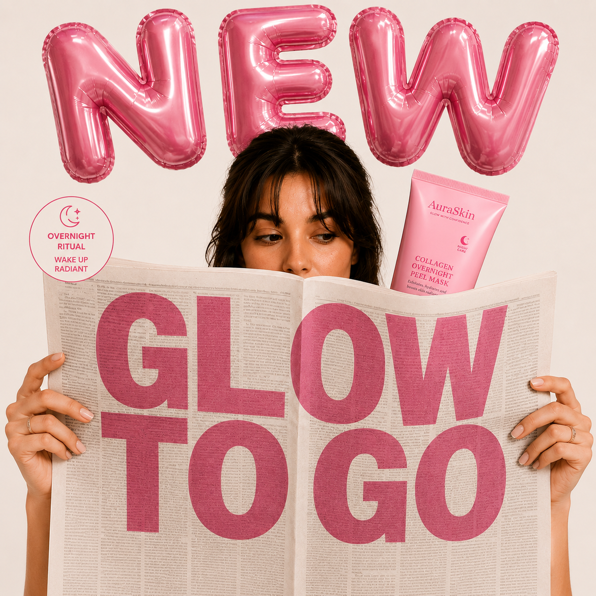 AuraSkin™ Collagen Glow Peel Mask