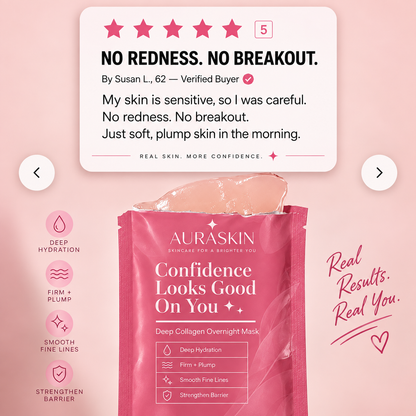 AuraSkin Deep Collagen Overnight Hydrogel Mask™