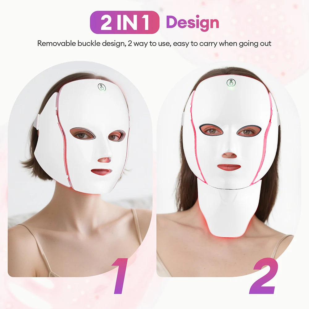 AuraSkin LumiMask™ | 7-Colour LED Light Therapy Face Mask